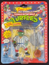 Playmates 1991 TMNT Ninja Turtles All Stars Grand Slammin Raph SEALED Figure