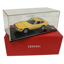 Kyosho Ferrari 365GTB/4 Early Version Yellow 1/43 Diecast Model, Used Good