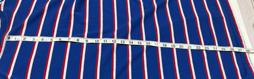 No Boundaries NoBo Polo Shirt Pullover Red White Blue Striped Mens L Collared - Picture 6 of 6