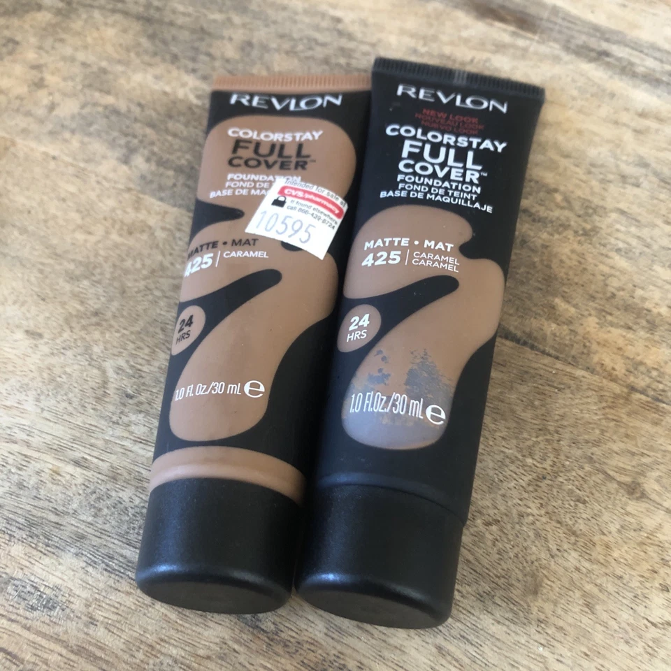 (2) Revlon ColorStay Full Cover Foundation Matte 425 Caramel 1 oz Each - Image 2 of 4
