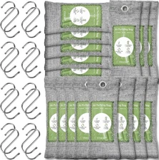 16 Pack Bamboo Charcoal Air Purifying Bag, Activated Charcoal Bags Odor