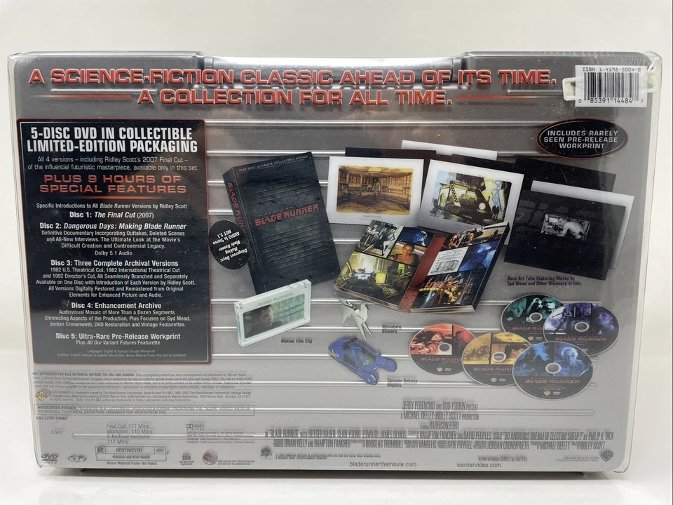 BLADE RUNNER DVD 5 DISCS LTD EDITION SUITCASE Numbered BRAND NEW Sealed - Image 2 of 4