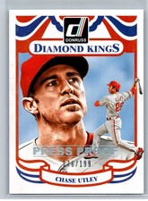2014 Donruss #19 Chase Utley Press Proofs Silver