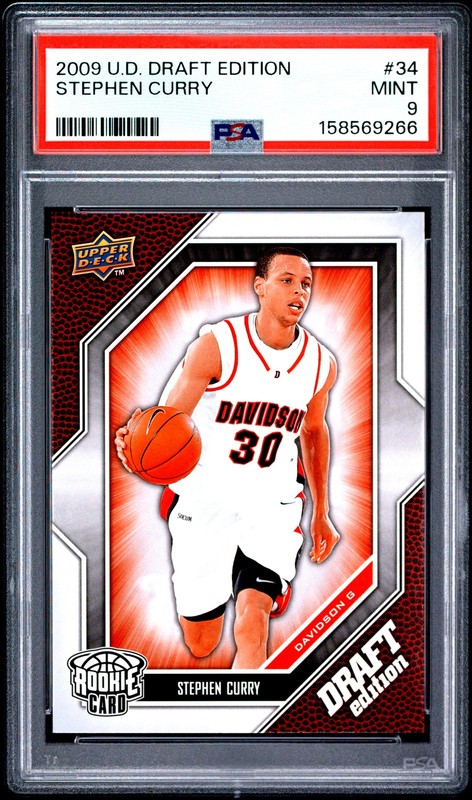 2009 Upper Deck Draft Edition #34 Stephen Curry PSA 9