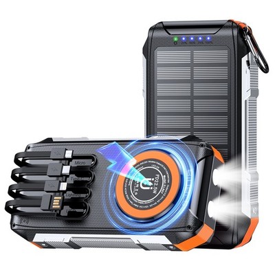 Solar Power Bank Magnetisch MagSafe Kabelloses Ladegerät für Handy kabelloser