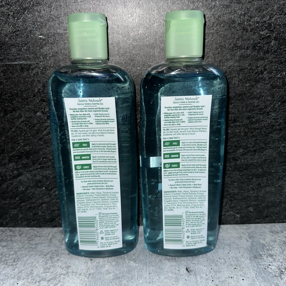 2 Gel De Colección Suave Flexible Sujeción Brillo y Modelador para Cabello Freesia Sin Alcohol 16oz Foto 2 de 2