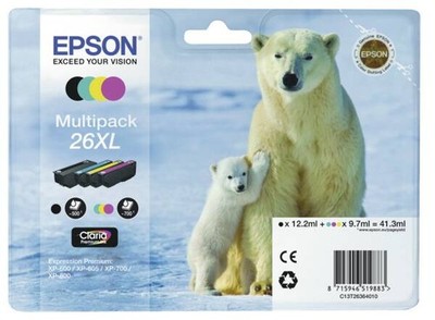 Epson T2636 CMYK 26XL Multipack Neu