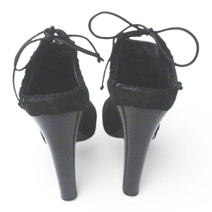 GUCCI Women's Short High Heel Suede Boots Size:37.5/JP:24.5 Black 141192K Authen thumbnail 3