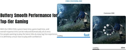 KLEVV CRAS C910 1TB M.2 2280 NVMe PCIe Gen4x4 Laptop & Desktop 1TB, - Picture 5 of 9