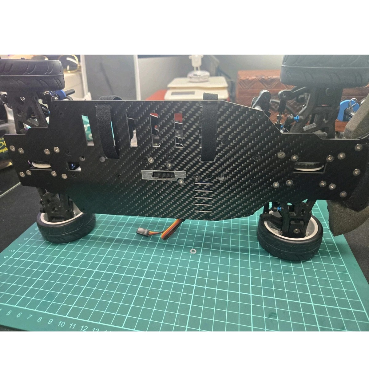 Telaio Inferiore In Fibra Di Carbonio Per Tamiya TA05 TA05R TA05IFS, RC Aidong