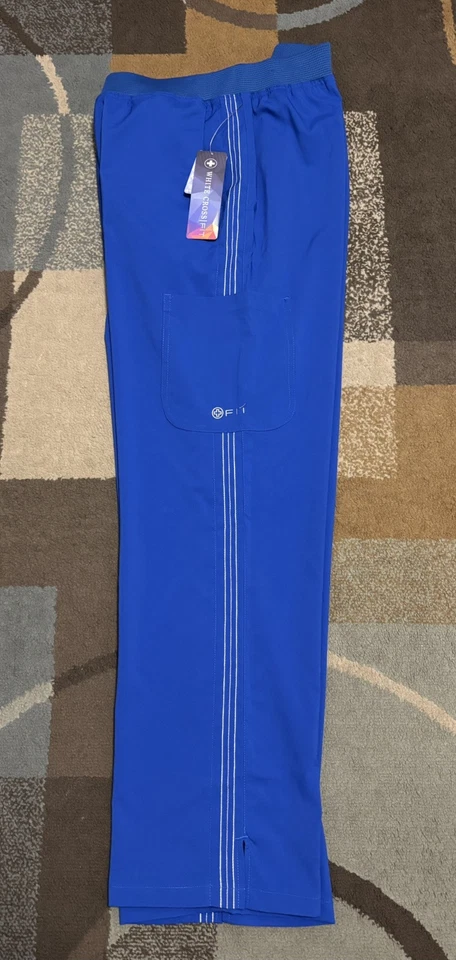 Pantalones Médicos Carga Blanco Cross Fit Azul Para Mujer. Talla XL. Nuevo. Foto 3 de 4