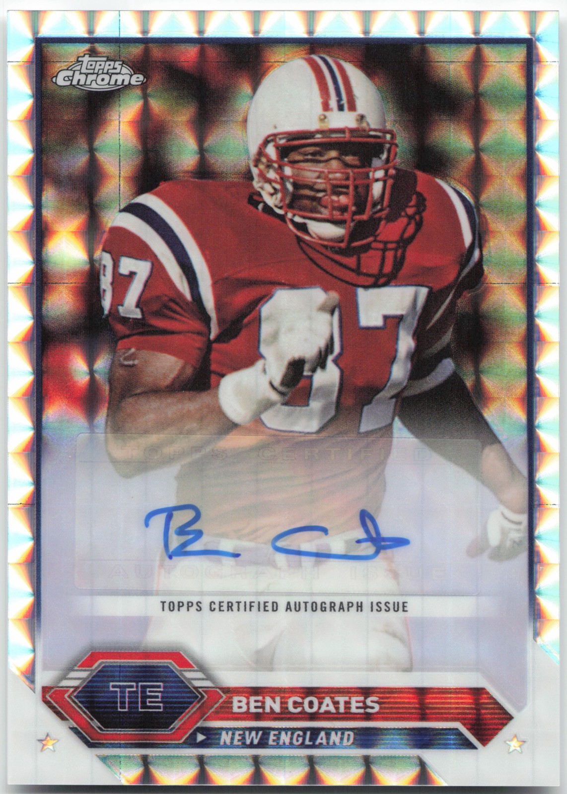 2023 Composite Topps Chrome Geometric Refractor Ben Coates #TCA-BC Auto