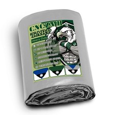 Heavy Duty Tarp Waterproof 12x16 Feet, 16 Mil Thick Silver Blue Poly Tarps, G...