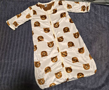 Hudson Baby Polyester Wearable Blanket Sleep Sack Teddy Bear Print 0-6M