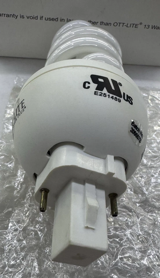 OTT-LITE 13W Lamp SL13B-120 Replacement Spiral CFL Bulb OttLite 5000K Fluorescen - Image 3 of 3