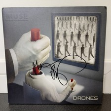 SIGNED - Muse Drones Vinyl (Matt Bellamy) Beckett Authenticated