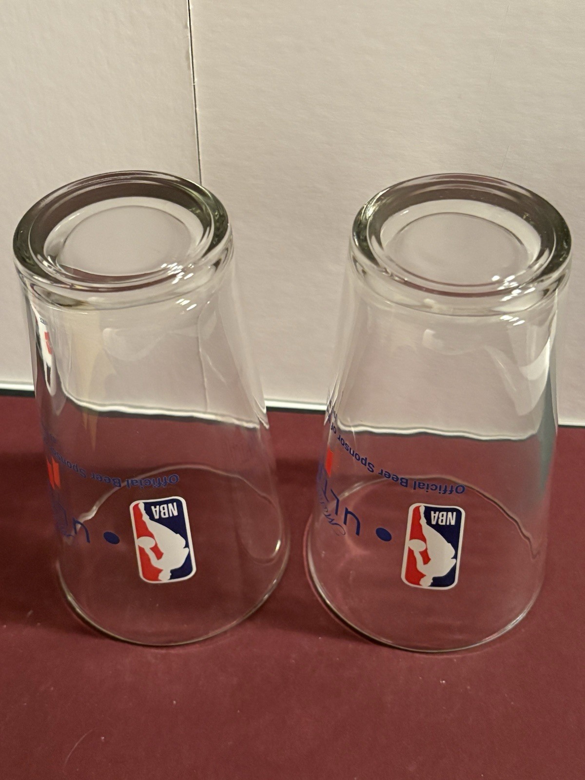 2. -  Michelob Ultra  / NBA Basketball - Pint Glasses  -  NBA Logoman view 6