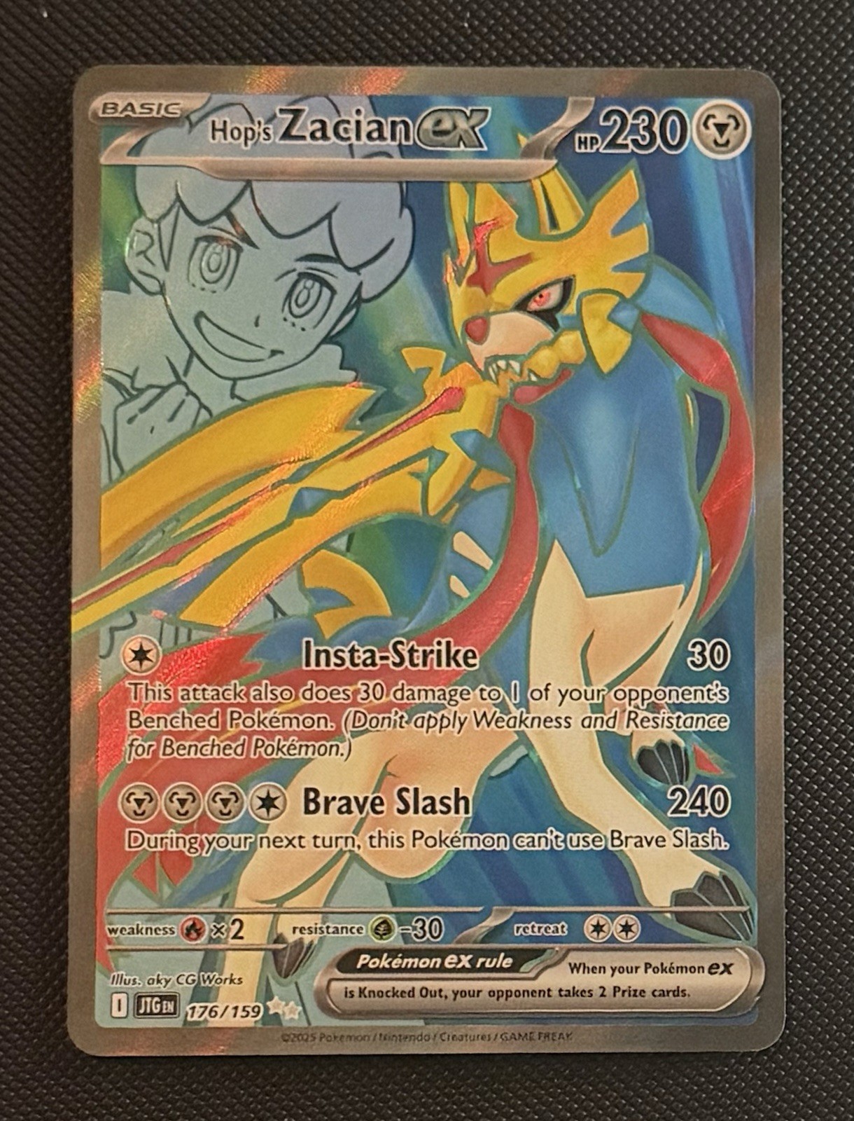 Hop's Zacian ex - Ultra Rare SV09: Journey Together 176/159 NM