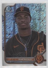 2022 Bowman Chrome Prospects Shimmer Refractor Ryan Reckley #BCP-163 02u3