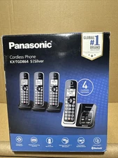 Panasonic Cordless Phone System Digital Answering Machine Call Block 4 Handsets