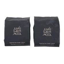 2 PACK Jung Saem Mool Essential Skin Nuder Cushion Refill, #19 Light 14G Each