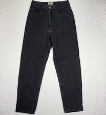 Vintage 90s Guess Jeans Womens 31 High Waisted Tapered Leg Black Wash Mom USA