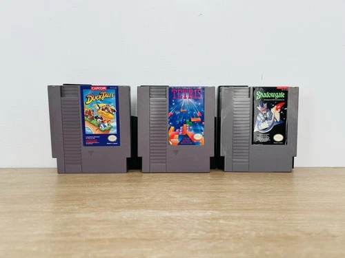Lot of 3 Untested Nintendo Video Games Vintage Tetris Duck Tales Shadowgate