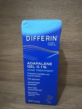 Differin 0.1 Adapalene Acne Gel, 45g Pump, 90 Day Retinoid Treatment Exp: 12/26