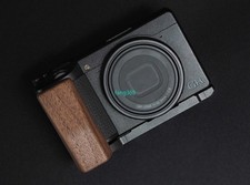 Camera Wood Hand Grip Handle Aluminum Alloy Base For Ricoh GR3 GR3X