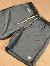 Vuori Banks Shorts Unlined 7 Blue Athletic Pull On Men s Size Medium V330 Gym