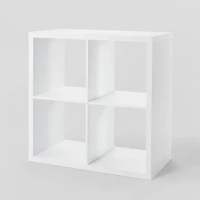 13'' 4 Cube Organizer White - Brightroom: Decorative Bookshelf, Cubby