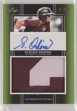 2019 Leaf Perfect Game National Showcase 14/25 Steven Ondina Patch Auto nd3