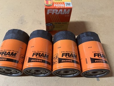 (QTY 4) Engine Oil Filter-Extra Guard FRAM PH3980 For CHEVROLET, GMC, CADILLAC