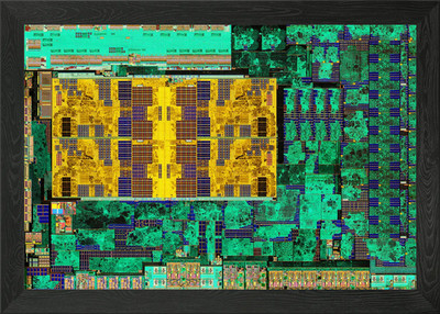 AMD 14nm Ryzen 3 2200G CPU Gerahmtes Wandbild Poster Leinwanddruck Bild