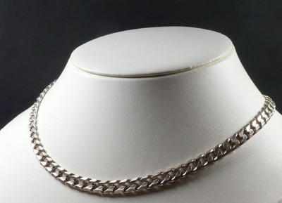 Italian Curb Chain Solid 925 Sterling Silver Hallmarked 20 Inches