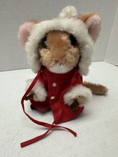 Vtg Dakin Christmas Mouse 1981 Priscilla Hillman 7  Tall