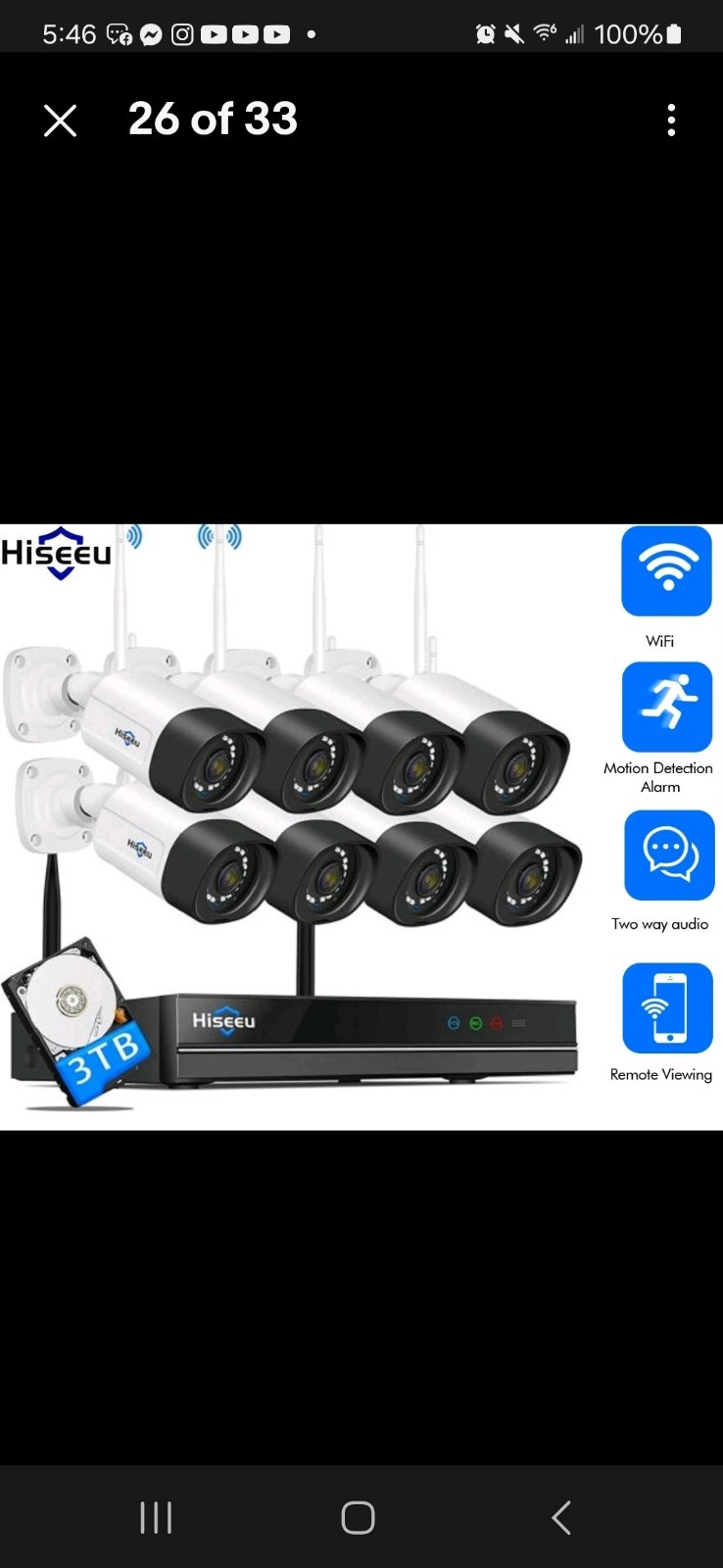 8 Cams Home Security Wifi