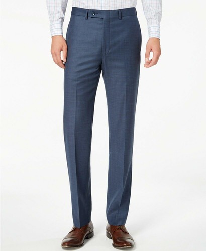 Calvin Klein Mens Slim fit Dress Pants 32 / 32 Blue Stretch - Picture 3 of 4