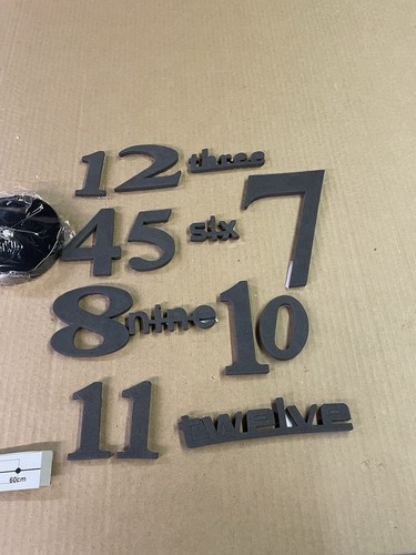 Modern Large Number Wall Sticker Art Clock - Picture 4 of 5