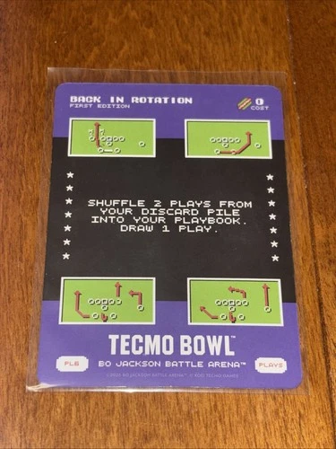 Bo Jackson Battle Arena Tecmo Bowl Play 2 PL6 Back In Rotation SSP