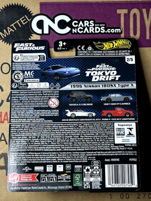 2024 Hot Wheels Fast & Furious Mix 4 1996 Nissan 180SX Type X #2/5