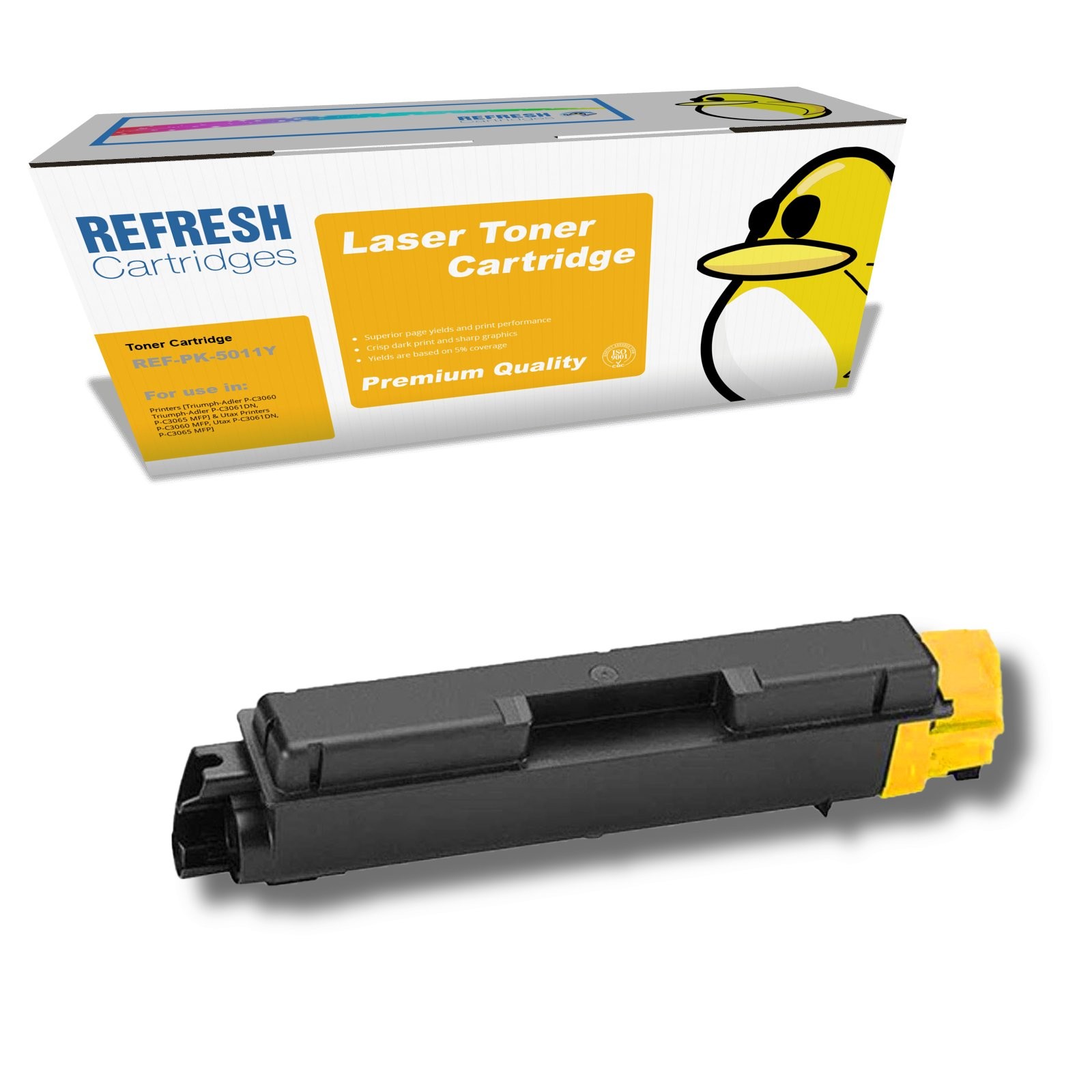 Refresh Cartridges Yellow PK-5011Y Toner Compatible With Triumph-Adler Printers