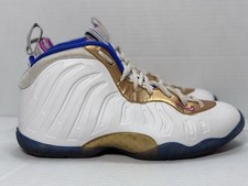 Nike Air Foamposite One GS 647791-103 Metallic Gold White Size 5.5Y Women 7