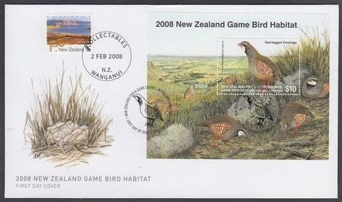 NEW ZEALAND 2008 FISH & GAME HUNTING REVENUE FDC $10 M/S (ID:015/DHC19)