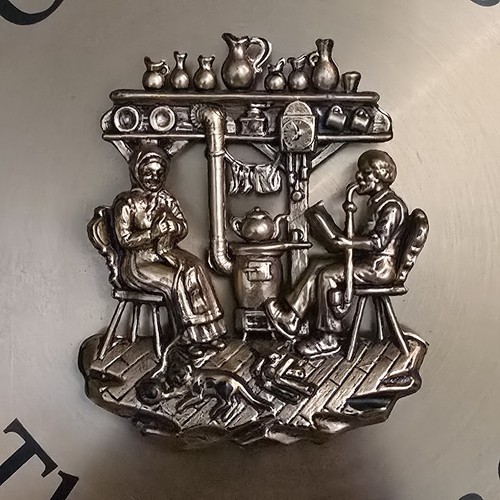 A&F God Bless This Home Wall Plaque Faux Copper Wood Canada Couple Dog Kitchen - Picture 17 of 17
