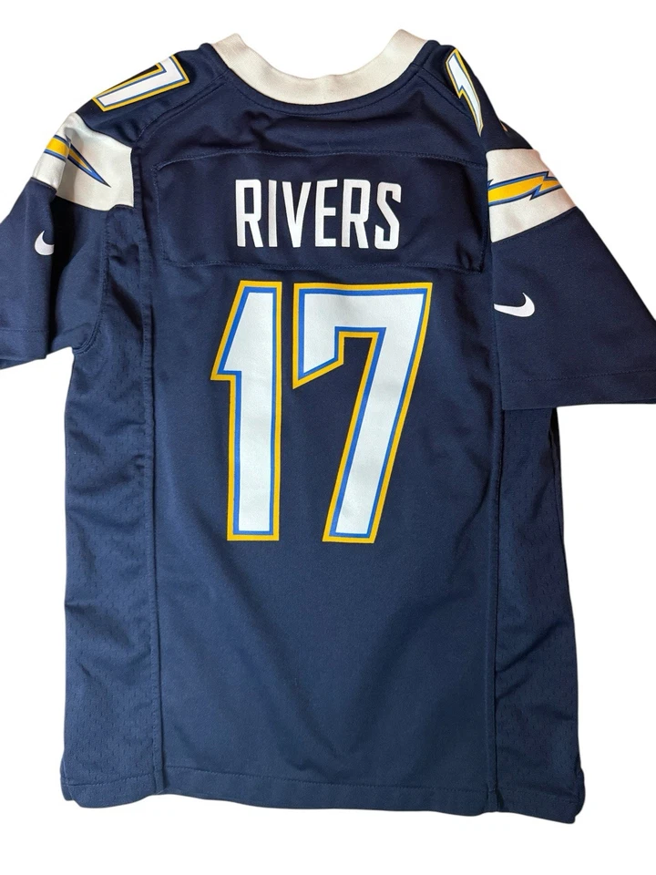 NIKE VTG San Diego Chargers Джерси Молодежный Мидиум Синий No17 Phillip Rivers Pre-Lov - Изображение 2 из 4