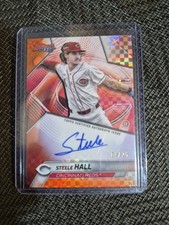 🔥Orange Refractor Auto 4/25 🔥Steele Hall 2025-26 Bowmans Best