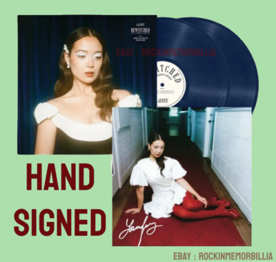 Laufey　Bewitched　直筆サイン入りレコード LAUFEY Bewitched Goddess 2LP Navy Vinyl Signed Art Card