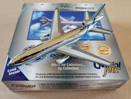 1/400 GeminiJets DC-10 Eastern Airlines N391EA Limited Edition Chrome - Picture 1 of 5