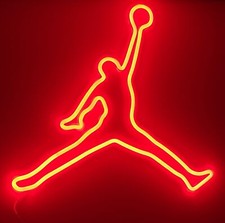 Jordan nike neon led lampada insegna colorata